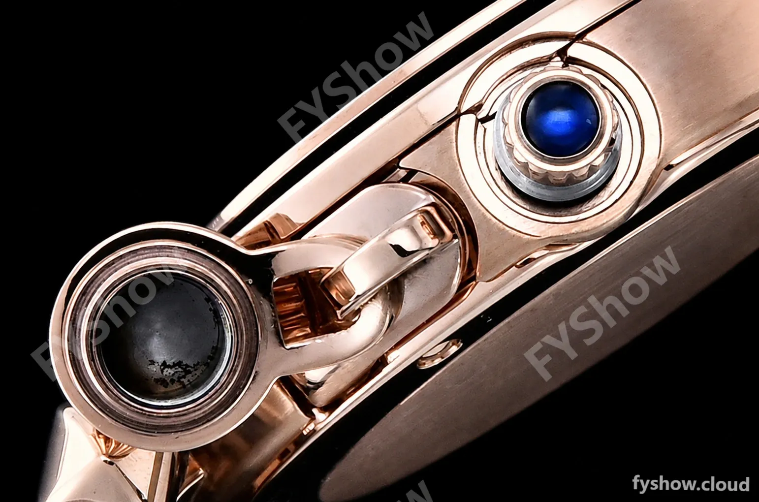 Cartier - Pasha Ladies Blue RG/LE White/Num AF Qtz - Image 13