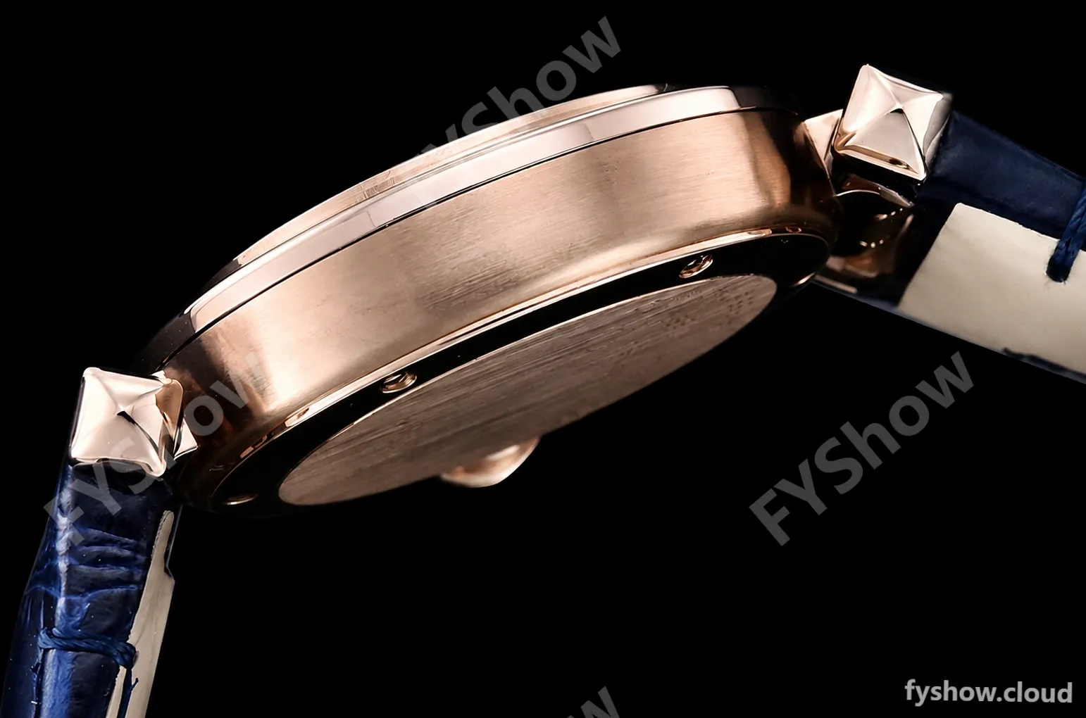 Cartier - Pasha Ladies Blue RG/LE White/Num AF Qtz - Image 15