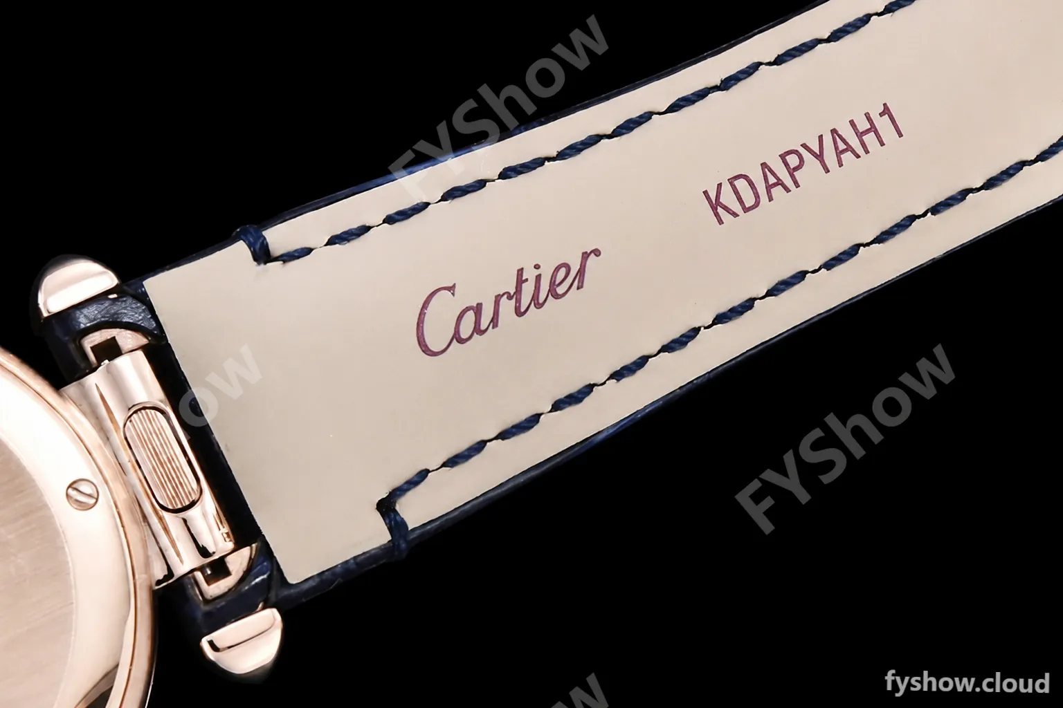 Cartier - Pasha Ladies Blue RG/LE White/Num AF Qtz - Image 17