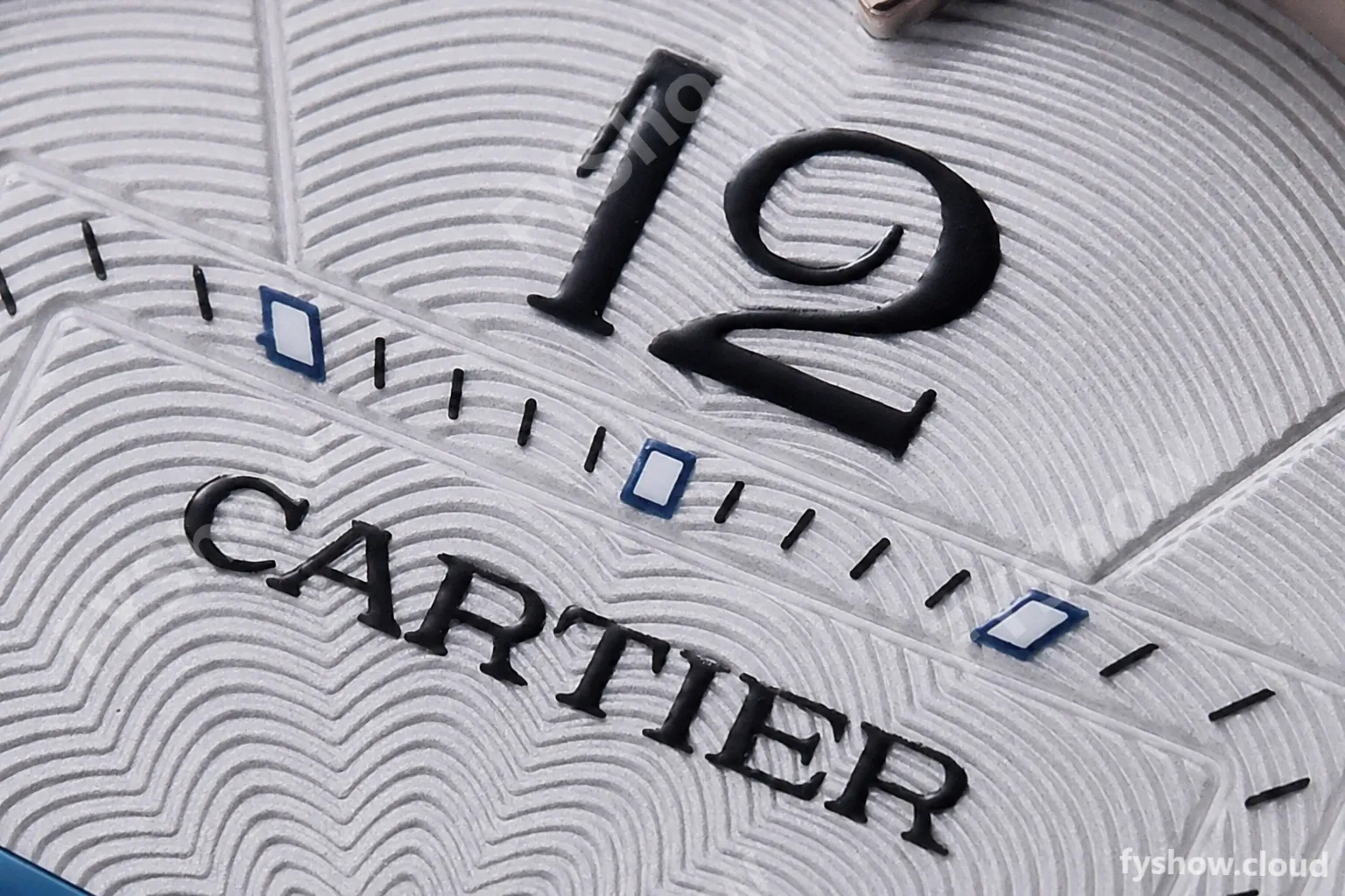 Cartier - Pasha Ladies Blue RG/LE White/Num AF Qtz - Image 7