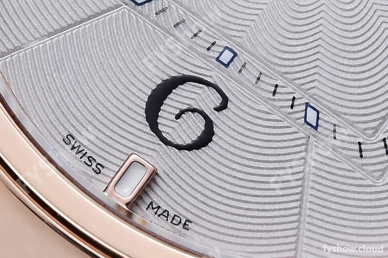 Cartier - Pasha Ladies Blue RG/LE White/Num AF Qtz - Image 8