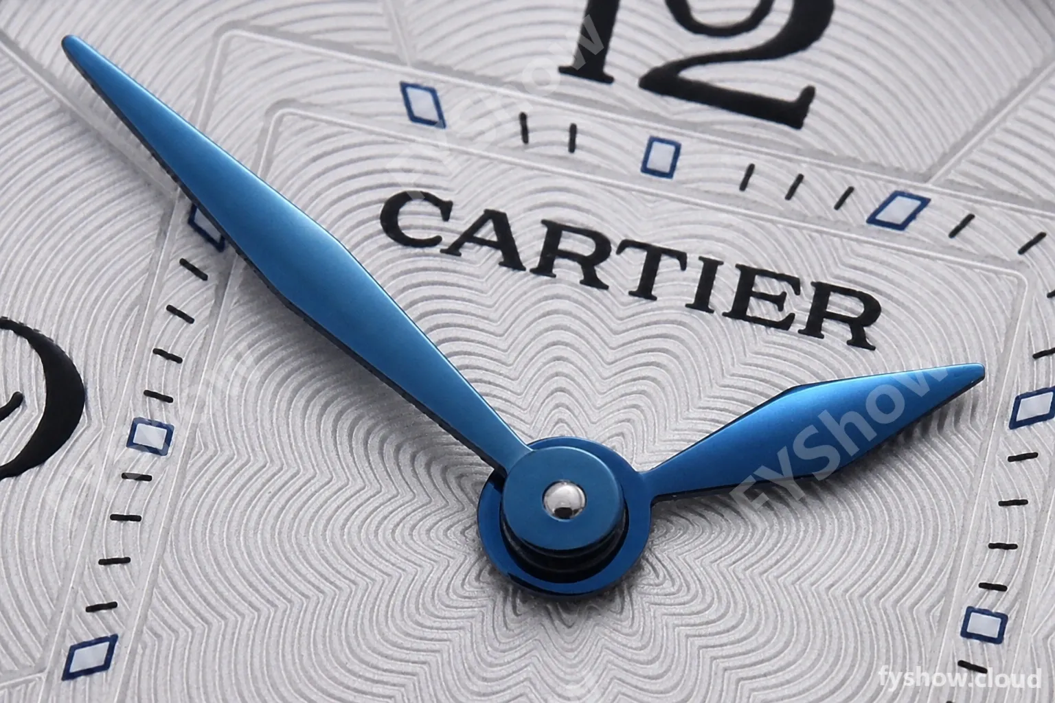 Cartier - Pasha Ladies Blue RG/LE White/Num AF Qtz - Image 9