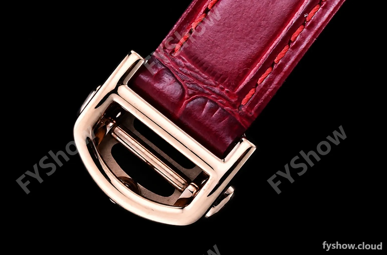 Cartier - Pasha Ladies Red RG/LE White/Num AF Qtz - Image 11