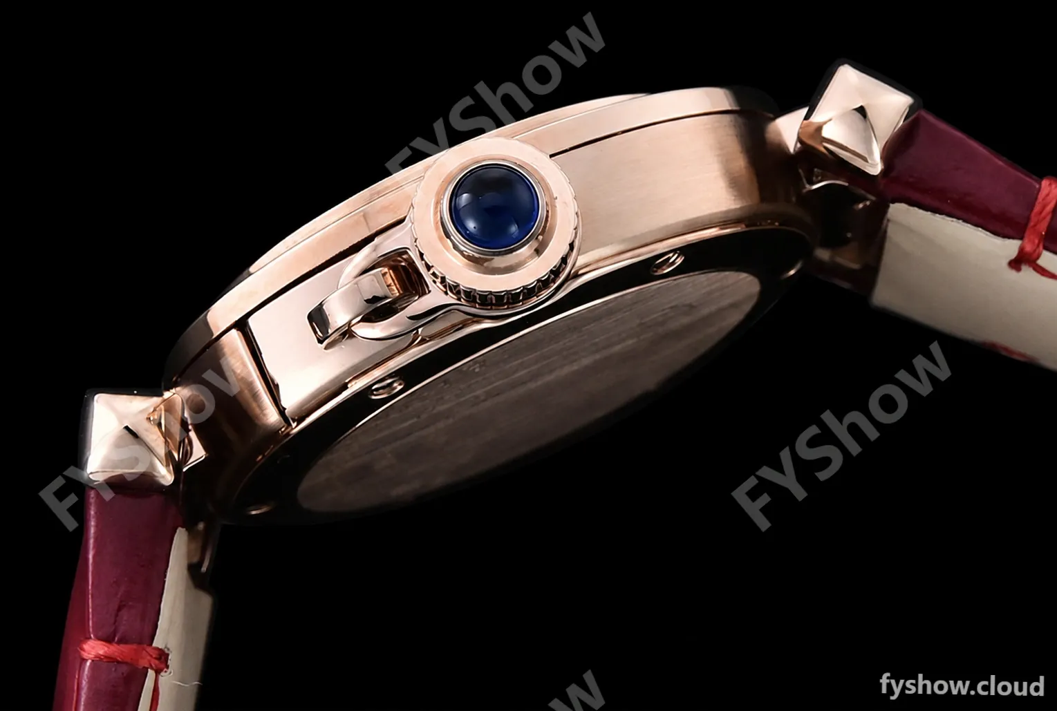 Cartier - Pasha Ladies Red RG/LE White/Num AF Qtz - Image 14