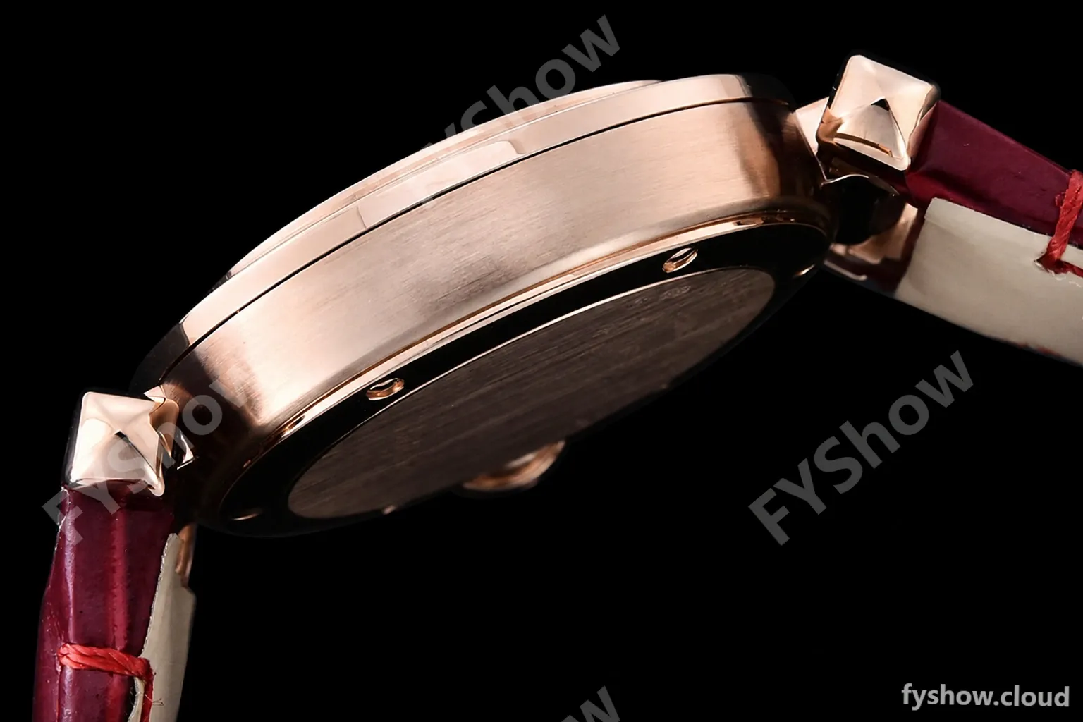Cartier - Pasha Ladies Red RG/LE White/Num AF Qtz - Image 15