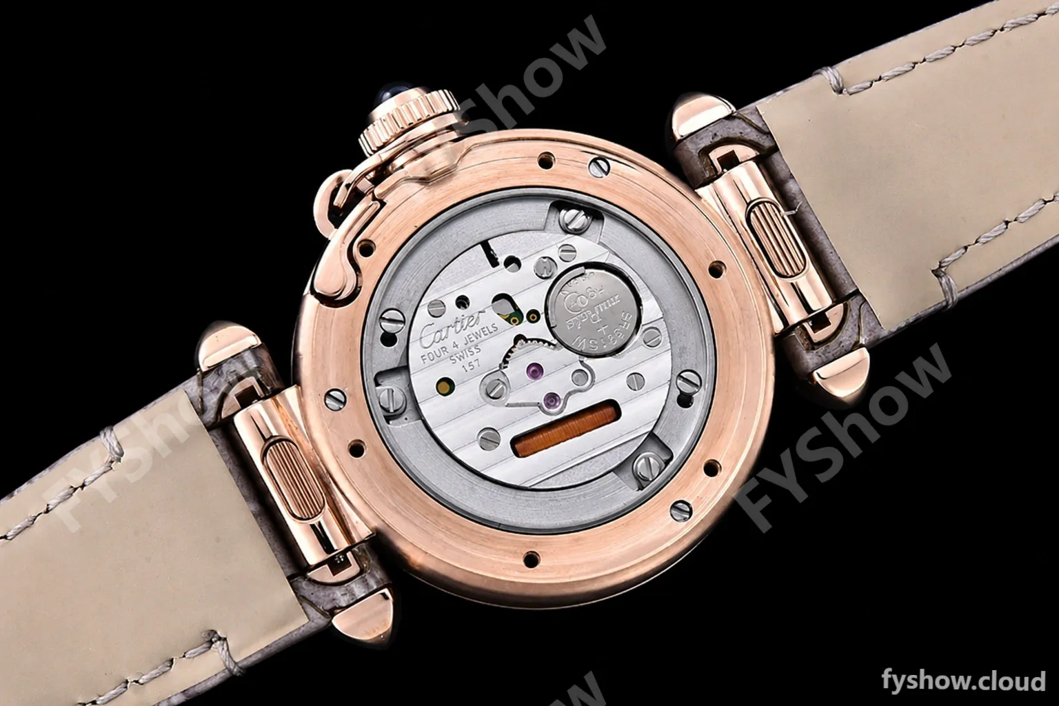 Cartier - Pasha Ladies Grey RG/LE White/Num AF Qtz - Image 21