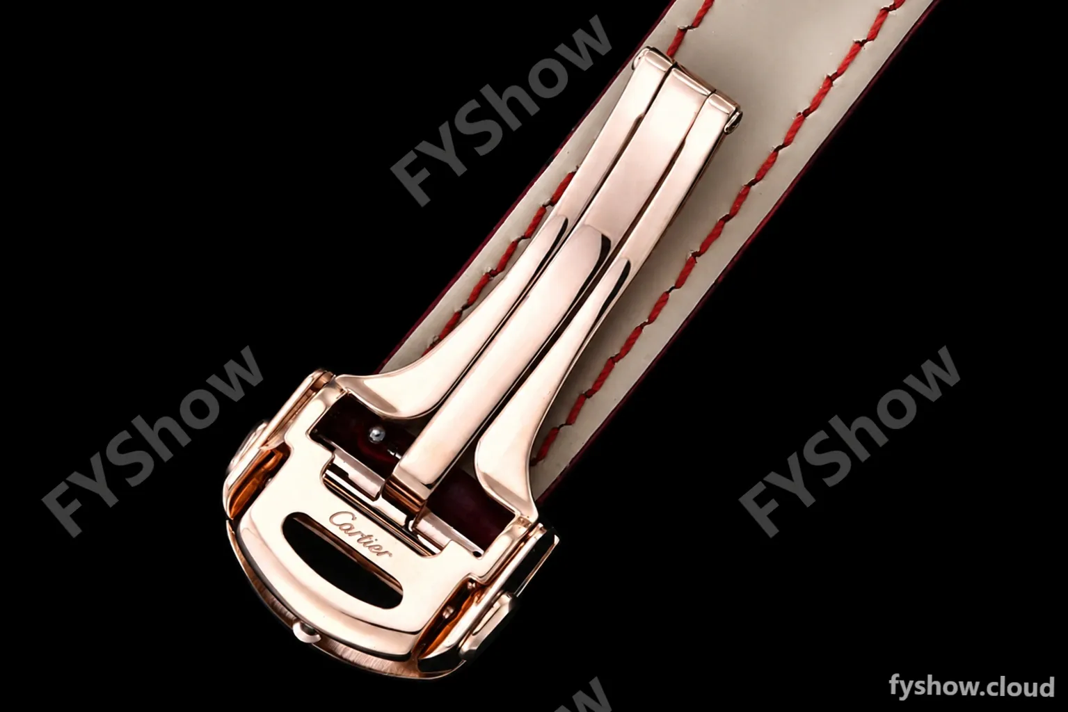 Cartier - Pasha Ladies Dia Red RG/LE White/Num AF Qtz - Image 13