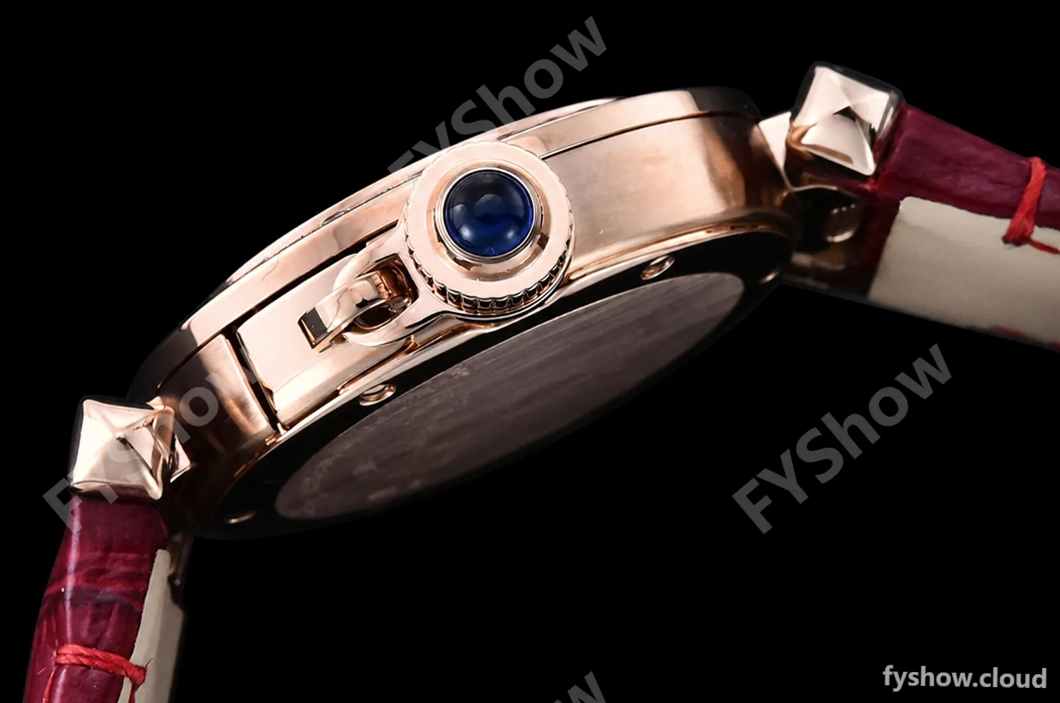 Cartier - Pasha Ladies Dia Red RG/LE White/Num AF Qtz - Image 14