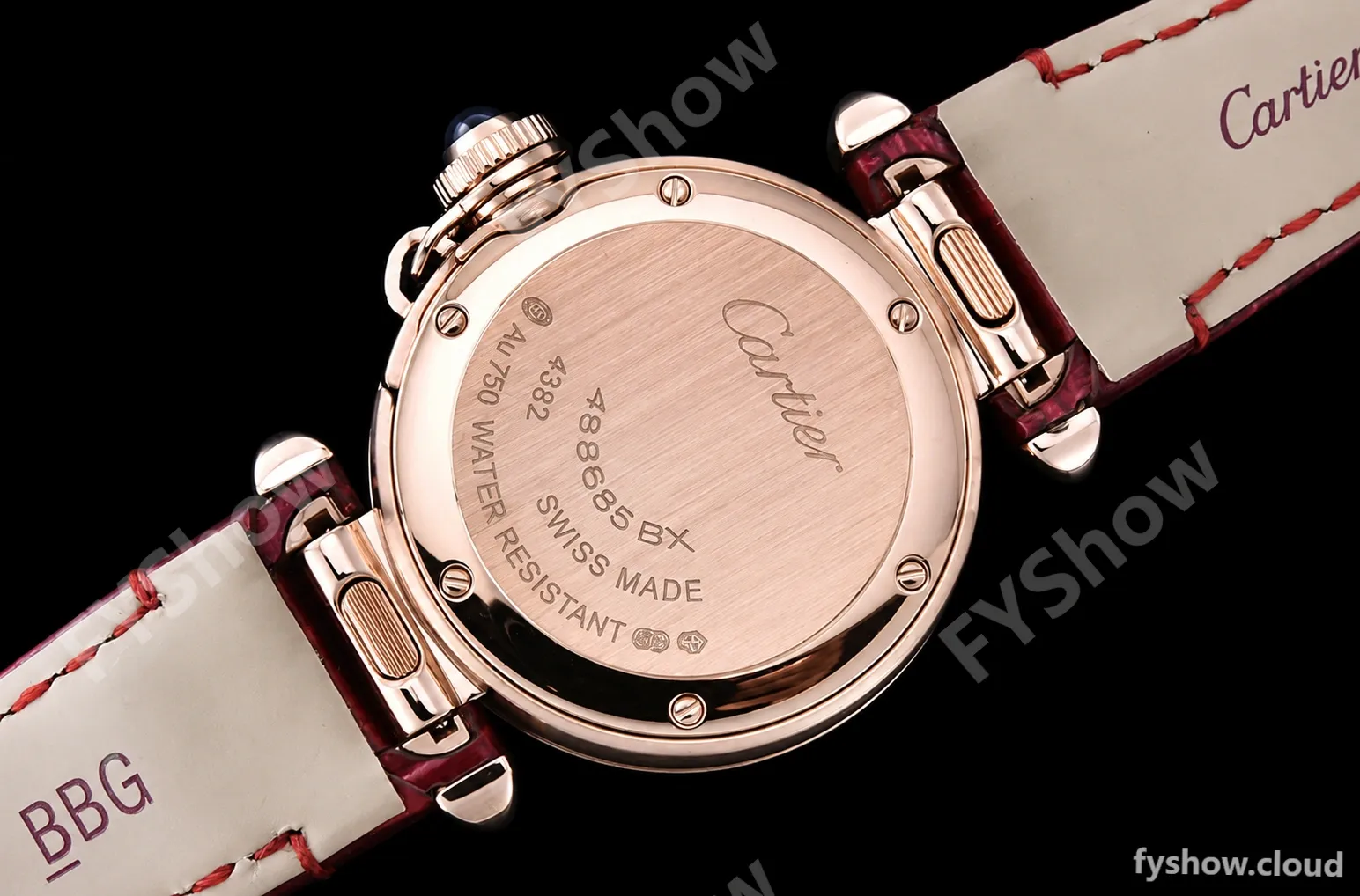 Cartier - Pasha Ladies Dia Red RG/LE White/Num AF Qtz - Image 17