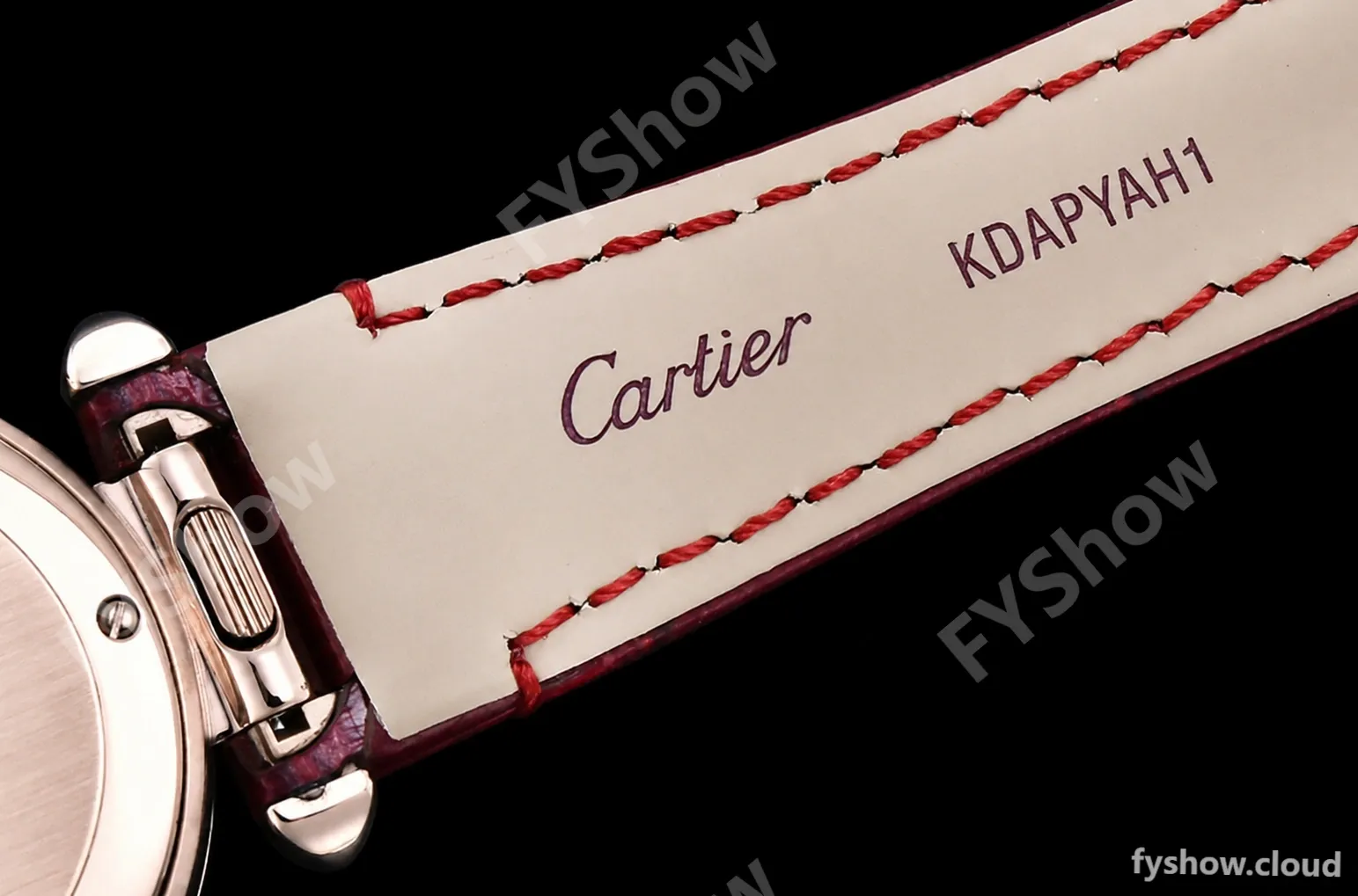 Cartier - Pasha Ladies Dia Red RG/LE White/Num AF Qtz - Image 18