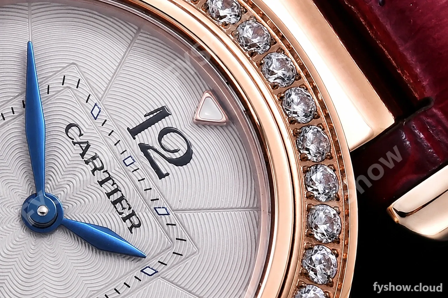 Cartier - Pasha Ladies Dia Red RG/LE White/Num AF Qtz - Image 6