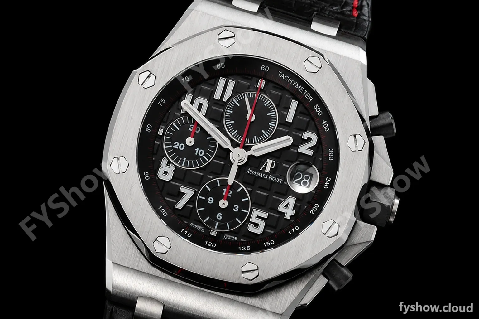 Audemars Piguet - AP ROO Chronograph SS/LE Blk/Num JJF A3126 Mod - Image 4