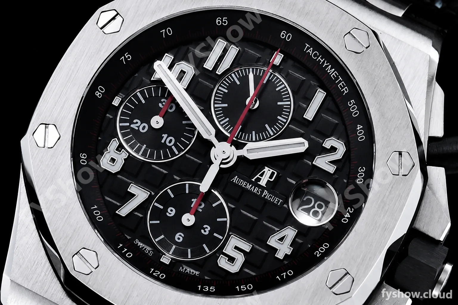 Audemars Piguet - AP ROO Chronograph SS/LE Blk/Num JJF A3126 Mod - Image 5