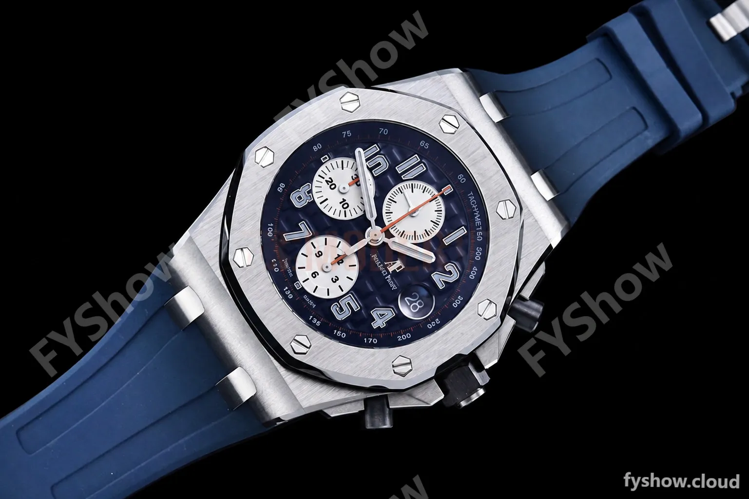 Audemars Piguet - AP ROO Chronograph SS/RU Blue/Num JJF A3126 Mod - Image 3
