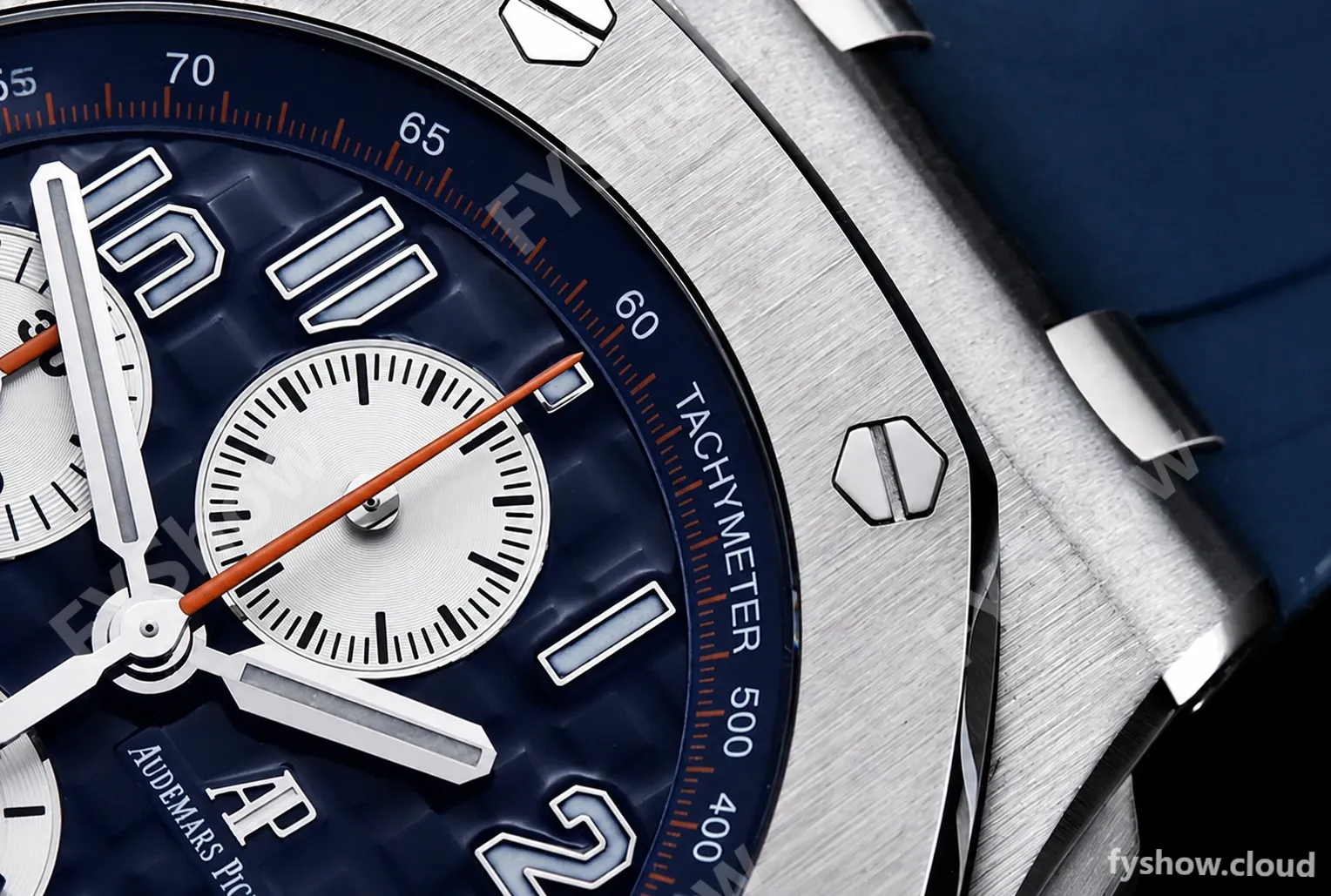 Audemars Piguet - AP ROO Chronograph SS/RU Blue/Num JJF A3126 Mod - Image 6