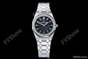 Audemars Piguet - Royal Oak Ladies 67651ST 33mm Dia SS/SS Black JJF Qtz