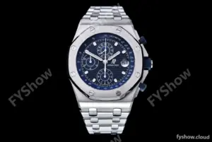 Audemars Piguet - AP ROO Chronograph SS/SS Blue/Dot JJF A3126 Mod