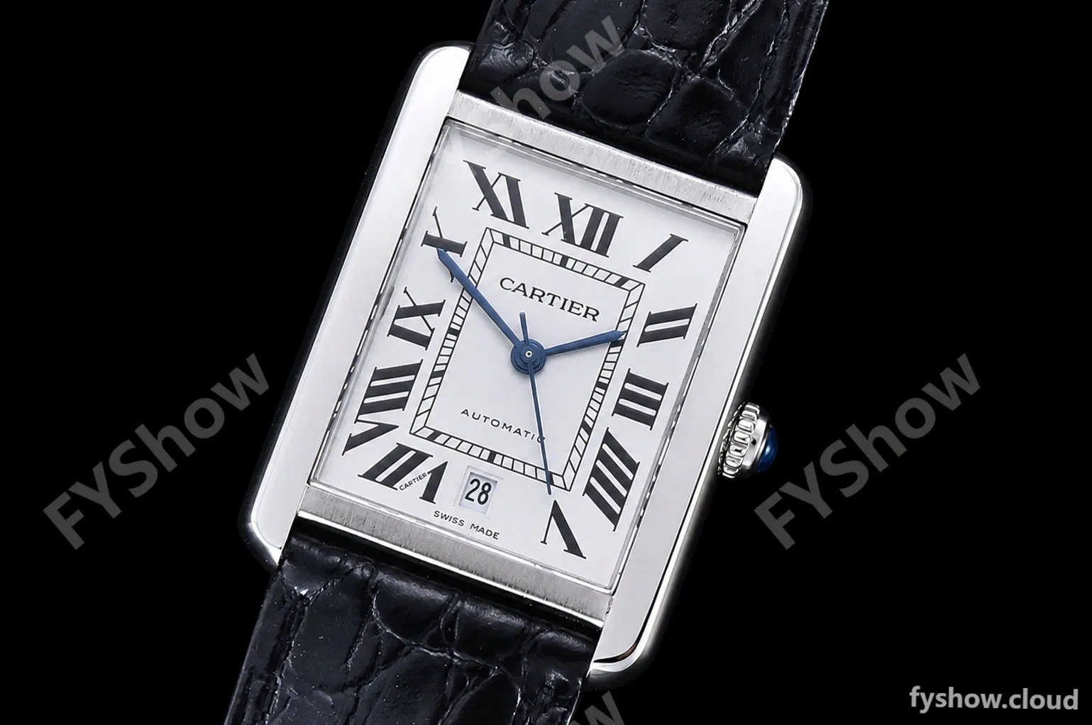 Cartier - Tank Solo Blk-C SS/LE White TWF Miyota 9015 - Image 4