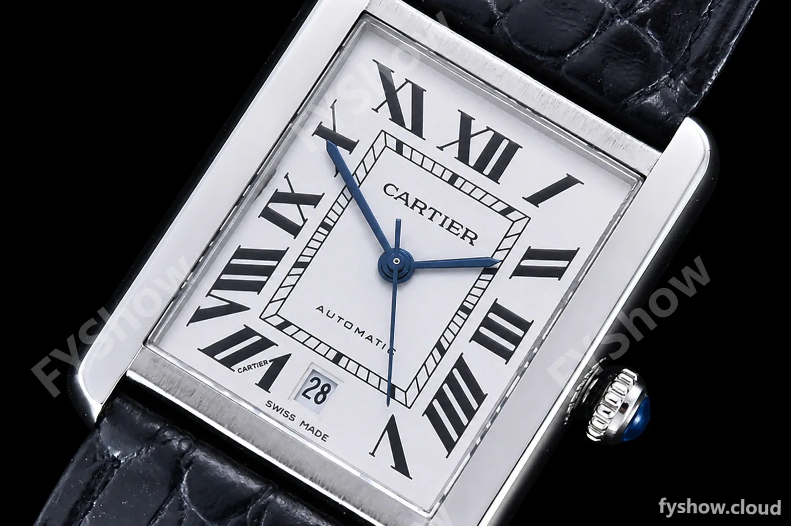 Cartier - Tank Solo Blk-C SS/LE White TWF Miyota 9015 - Image 5