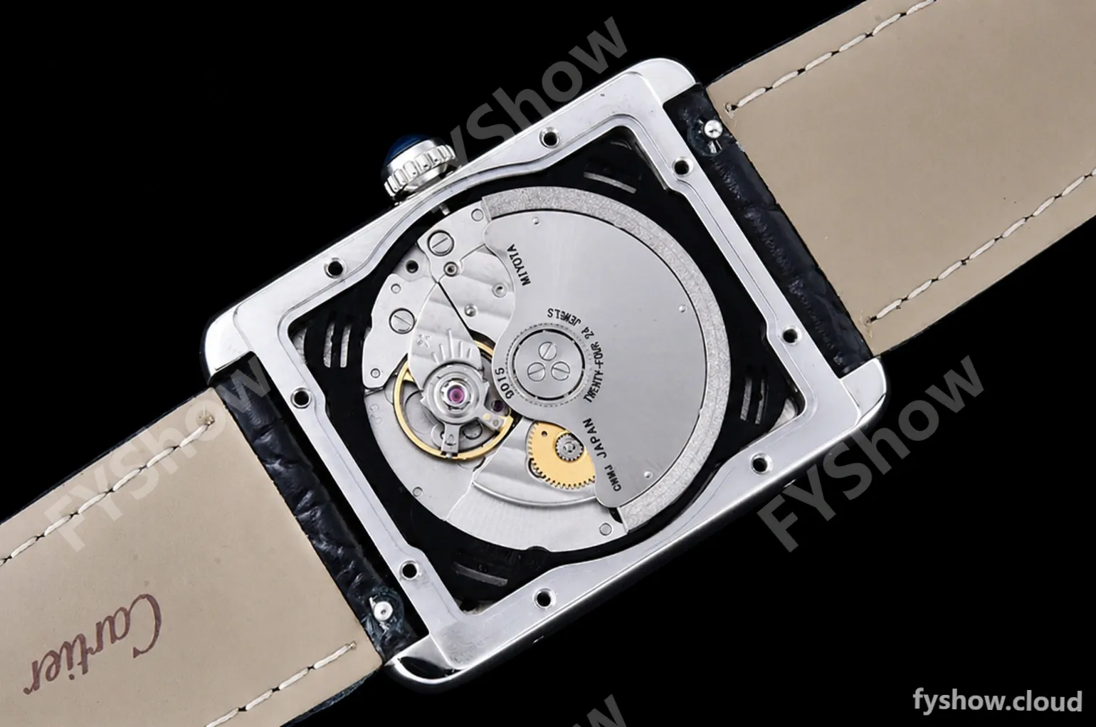 Cartier - Tank Solo Blk SS/LE White TWF Miyota 9015 - Image 19