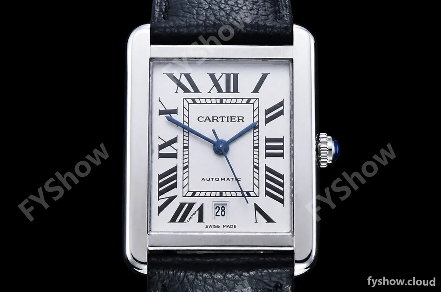 Cartier - Tank Solo Blk SS/LE White TWF Miyota 9015 - Image 2