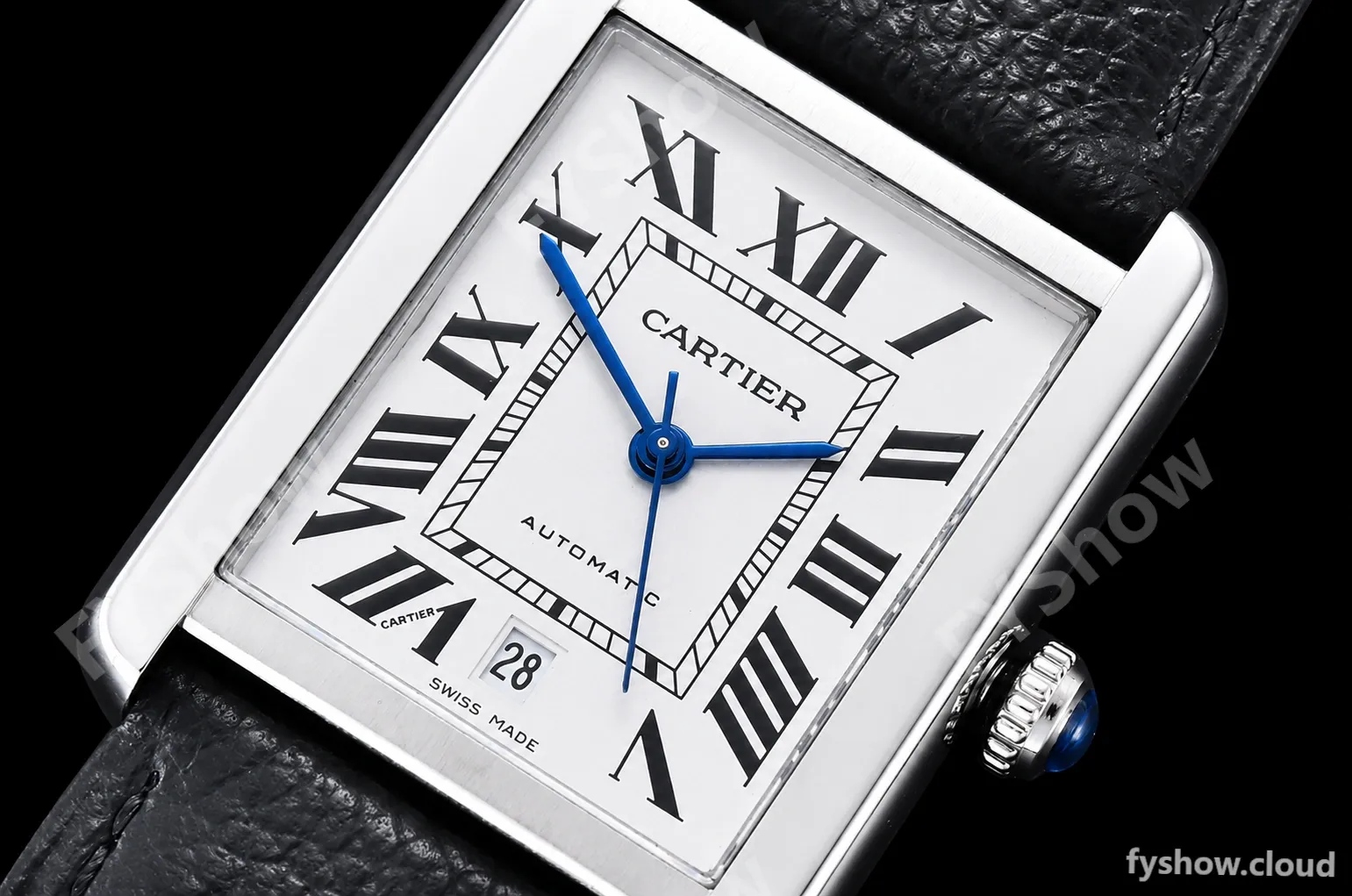 Cartier - Tank Solo Blk SS/LE White TWF Miyota 9015 - Image 5