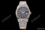 Rolex - DJ 36mm Jub Flt 904L RG/SS P-Grey/Stk VSF VS3235