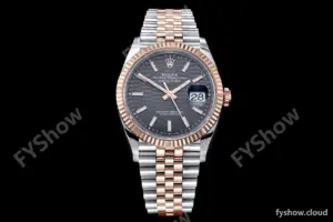 Rolex - DJ 36mm Jub Flt 904L RG/SS P-Grey/Stk VSF VS3235
