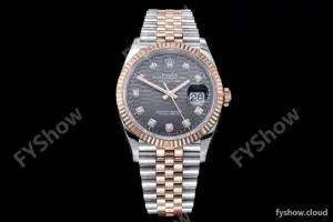 Rolex - DJ 36mm Jub Flt 904L RG/SS P-Grey/Dia VSF VS3235