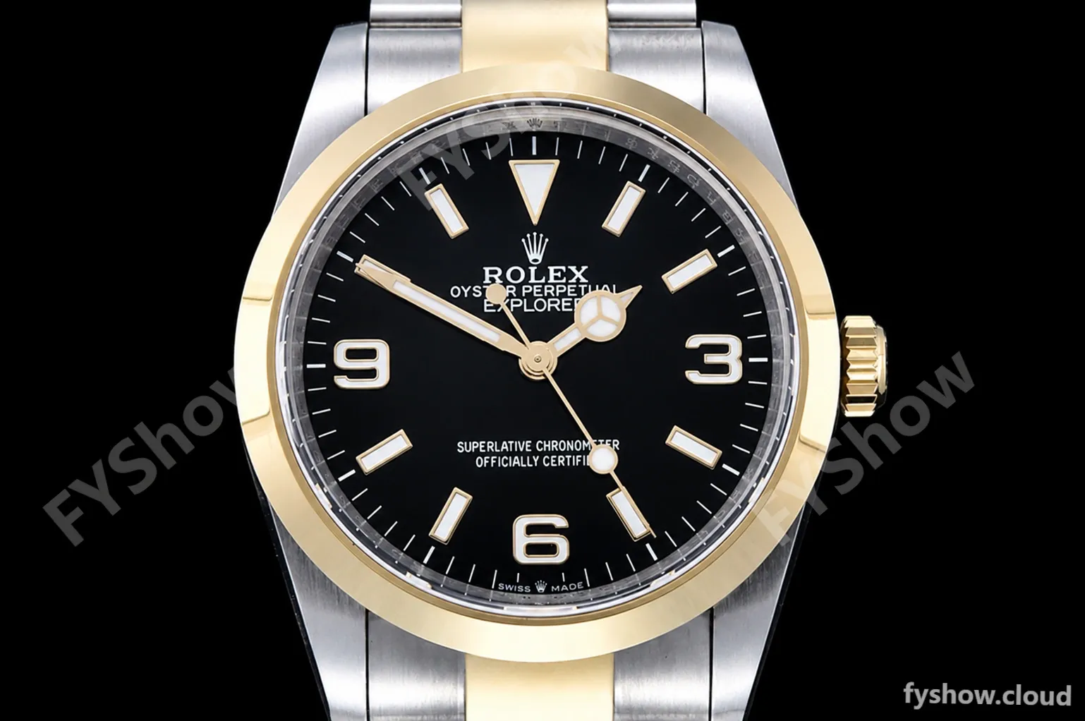 Rolex - Explorer 1 124273 36mm 904L YG/SS Blk GMF V2 VR3230 - Image 2
