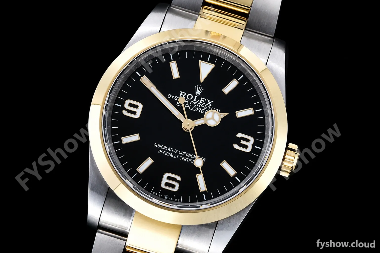 Rolex - Explorer 1 124273 36mm 904L YG/SS Blk GMF V2 VR3230 - Image 4