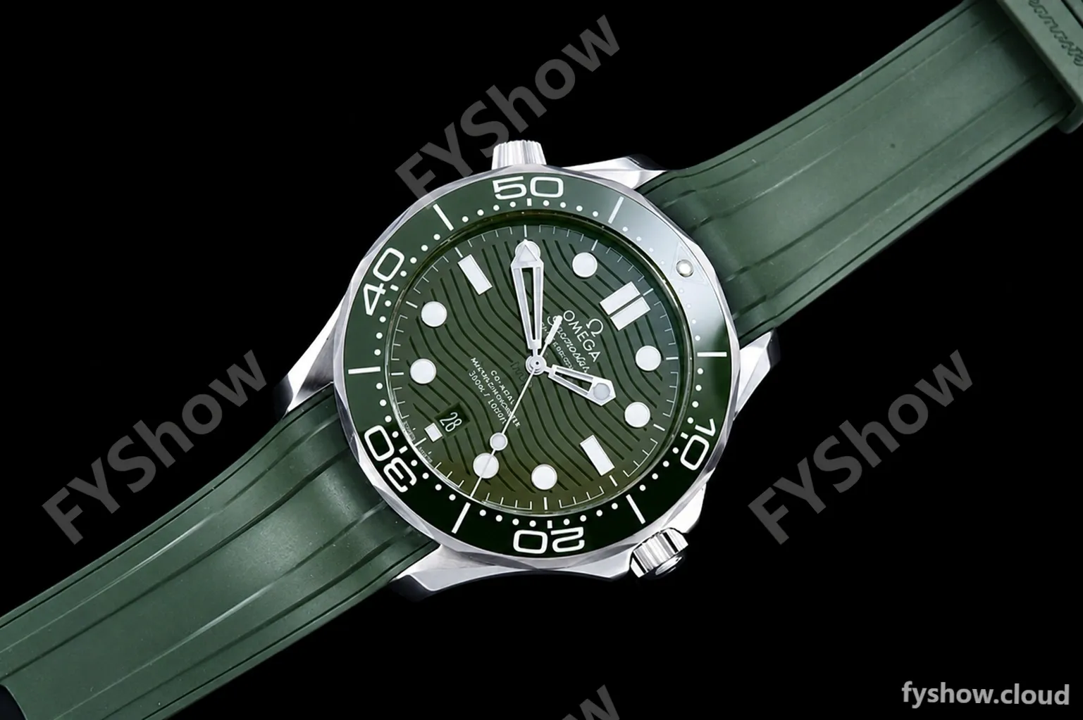 Omega - Seamaster 300m Basel 2018 SS/RU Green ZF Asia 8800 - Image 3