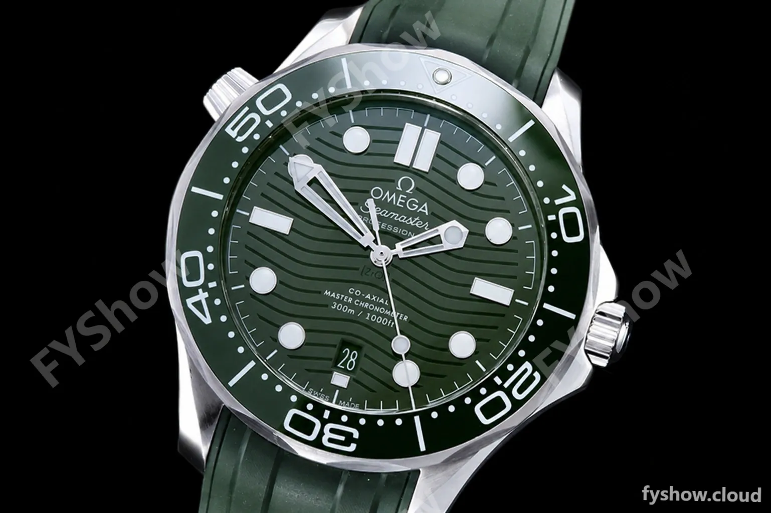 Omega - Seamaster 300m Basel 2018 SS/RU Green ZF Asia 8800 - Image 4