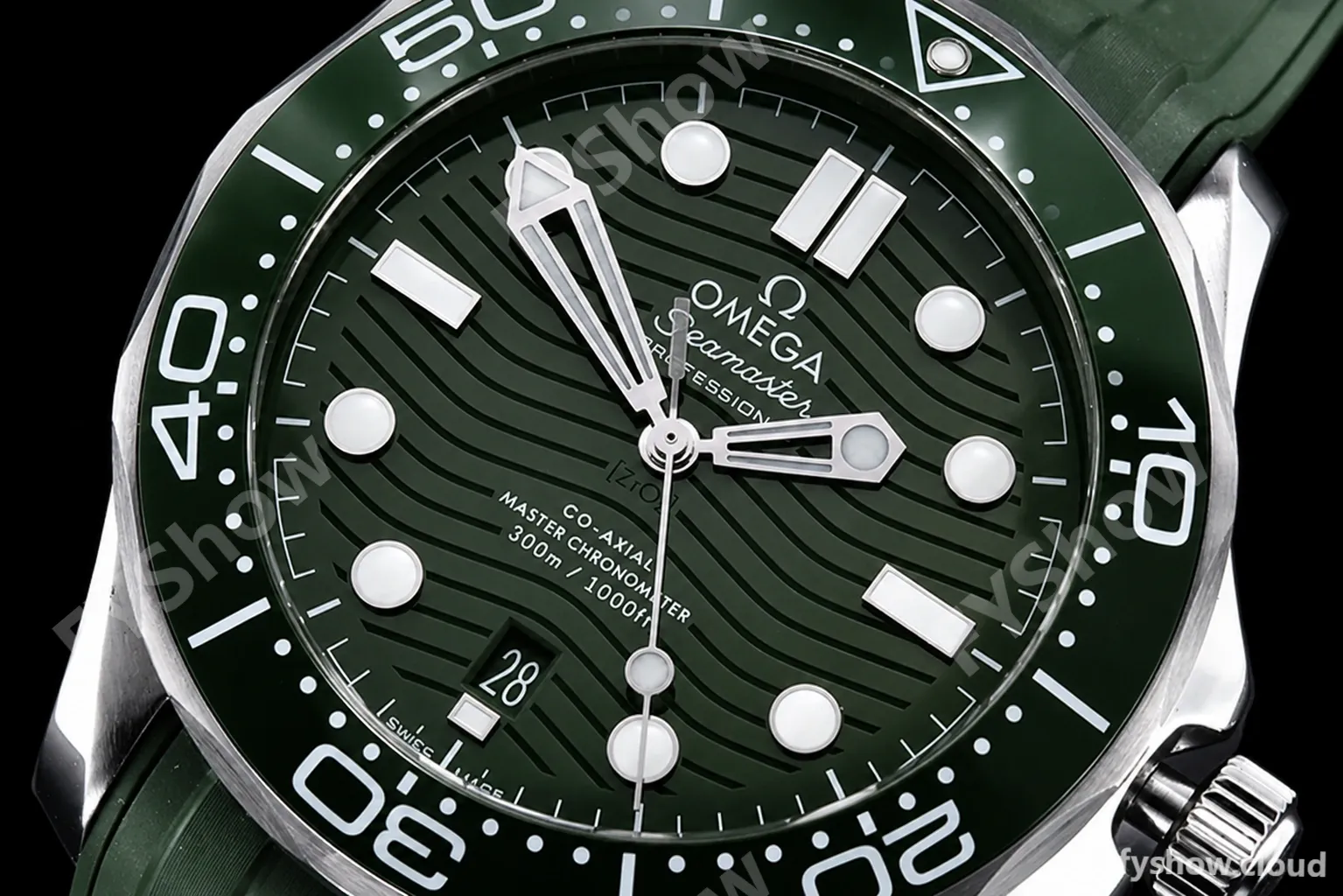 Omega - Seamaster 300m Basel 2018 SS/RU Green ZF Asia 8800 - Image 5