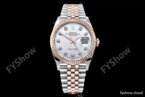 Rolex - DJ 36mm Jub Flt 904L RG/SS P-Silv/Dia VSF VS3235